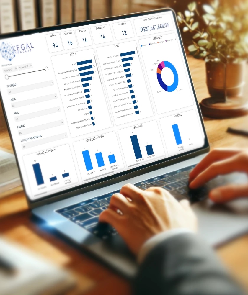 Preview: Dashboard Jurídico Interativo